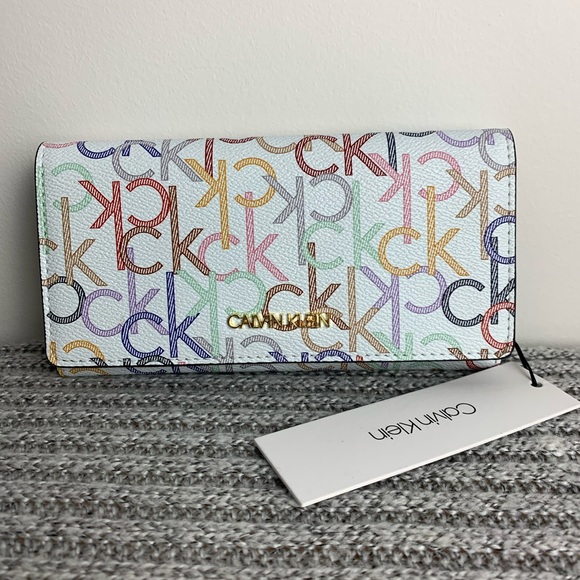 Calvin Klein Handbags - Calvin Klein Rainbow 🌈 Zip-Up Wallet NWT